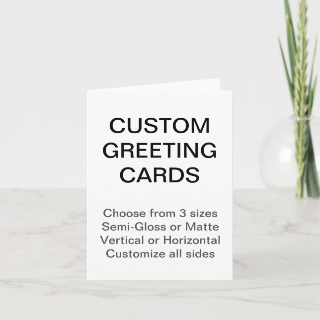 Custom Personalised 4.25"x5.5" Matte Greeting Card (Front)