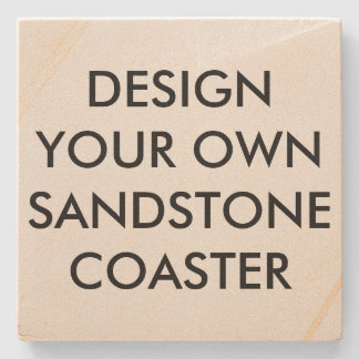 Custom Personalised 4" Sandstone Stone Coaster
