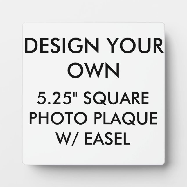 Custom Personalised 5.25" Square Photo Plaque (Front)