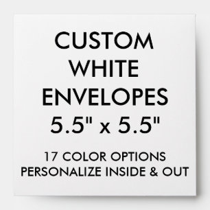 Custom Personalised 5.5" Square Envelope