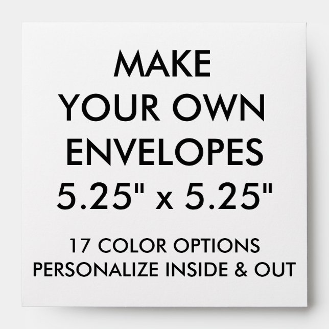 Custom Personalised 5.5" Square Envelope (Front)