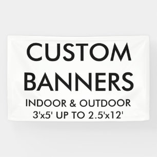 Custom Personalised 5'x3' Banner Blank Template