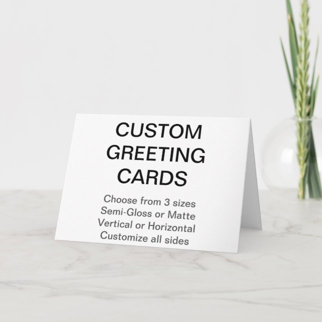 Custom Personalised 7" x 5" Photo Greeting Card (Front)