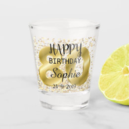 Custom Personalised 80th Birthday Shot Glass