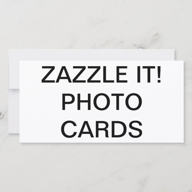 Custom Personalised 8" x 4" Photo Card Blank (Front)
