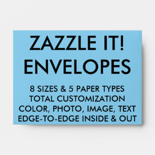 Custom Personalised A6 Card Envelope Blank