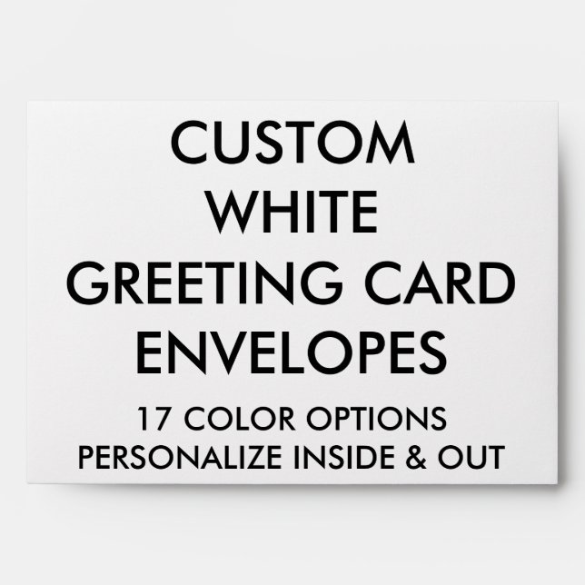 Custom Personalised A7 Greeting Card Envelope (Front)