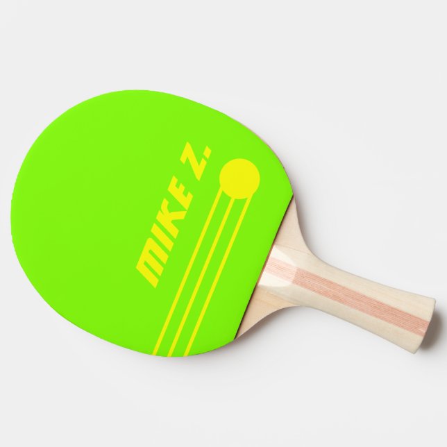 Custom Personalised Acid Colours Modern  Ping Pong Paddle (Side)