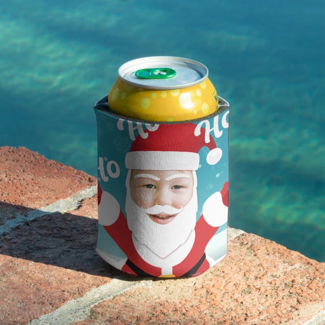 Custom Personalised Add your Own Photo Christmas Can Cooler (In Situ Pool)