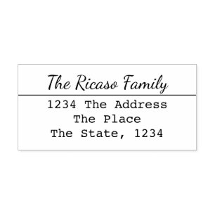 Custom Personalised Address Rubber Stamp