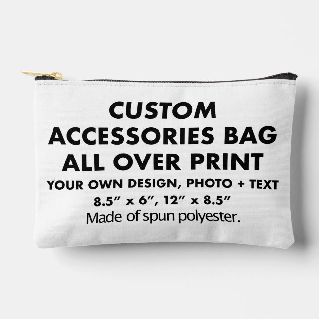 Custom personalised All Over Print Accessories Bag (Front)