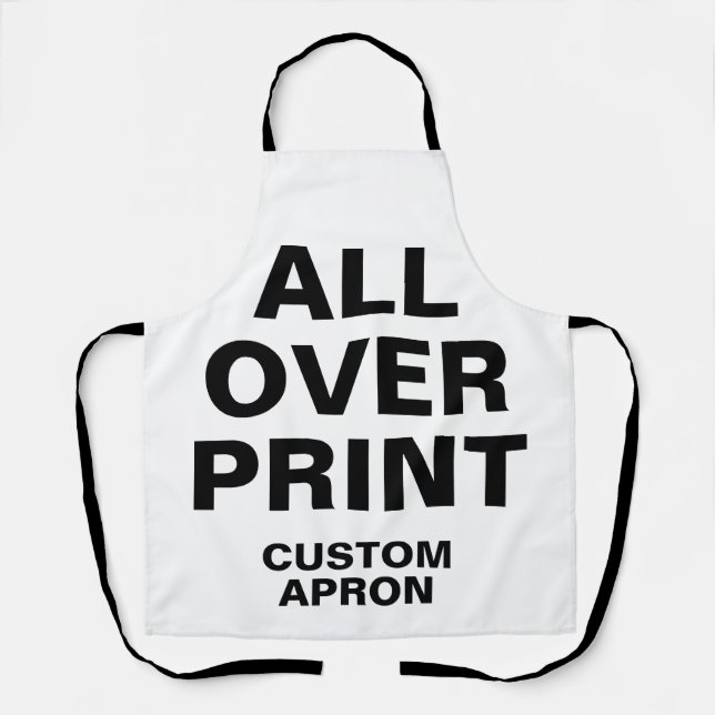 Custom Personalised All Over Print Apron (Front)