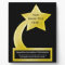 Custom Personalised Award Plaque, Gold Star