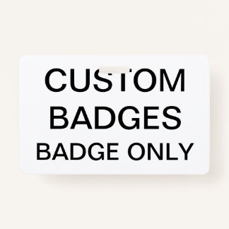 Custom Personalised BADGE Blank Template ID Badge