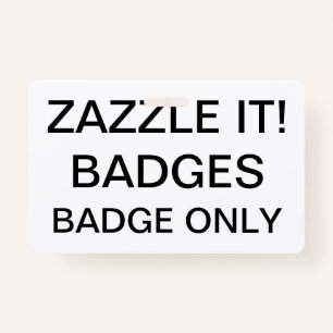 Custom Personalised BADGE Blank Template ID Badge