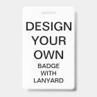 Custom Personalised BADGE WITH LANYARD