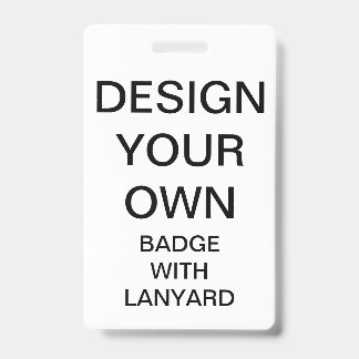 Custom Personalised BADGE WITH LANYARD ID Badge