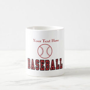 Custom Personalised Baseball Mugs