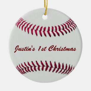 Custom Personalised Baseball Ornament