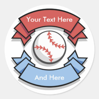 Custom Personalised Baseball Stickers