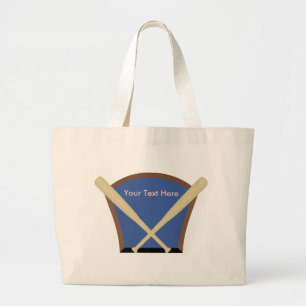 Custom Personalised Baseball Tote Bags