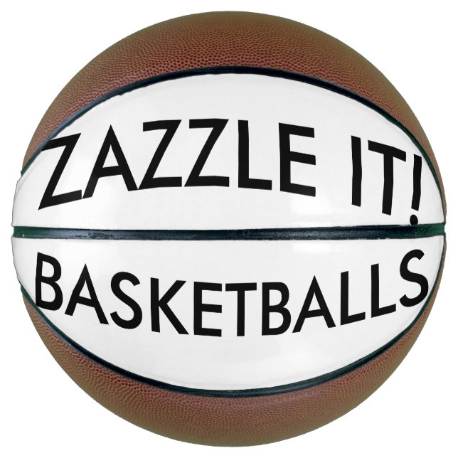 Custom Personalised Basketball Blank Template (Front)