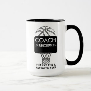 Custom Personalised Basketball Coach Gifts Mug