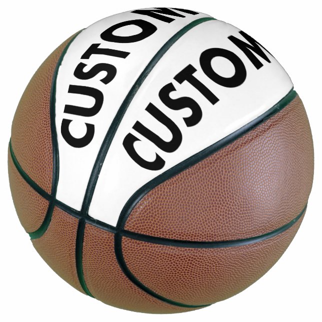 Custom Personalised Basketball Regulation Size (Angled)