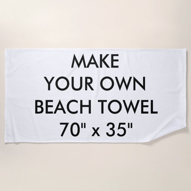 Custom Personalised Beach Towel (Front)
