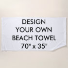 Custom Personalised Beach Towel