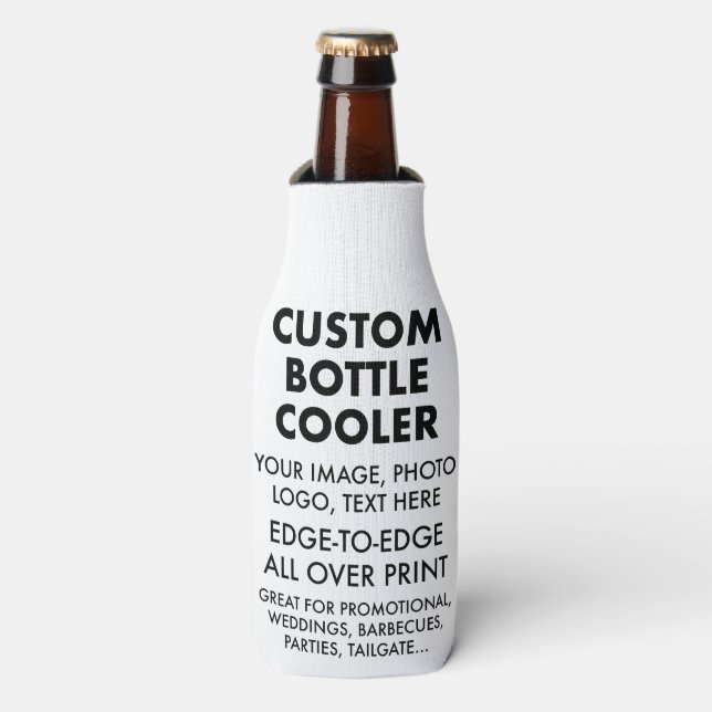 Custom Personalised Beer Bottle Cooler Sleeve (Bottle Front)