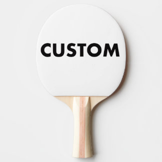 Custom Personalised BLACK Backed Table Tennis Ping Pong Paddle