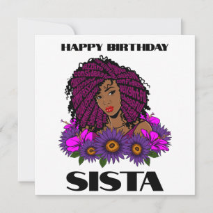 Custom Personalised Black Queen Spring Easter Card