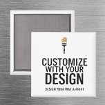 Custom Personalised Blank Company Branded Magnet<br><div class="desc">Promote your brand with this Custom Personalised Company Magnet, designed as a blank template ready for your logo, slogan, or business message. Ideal for corporate giveaways, client thank-you gifts, or everyday office branding, this high-quality magnet sticks to any metal surface—fridges, filing cabinets, lockers, and more. Printed in vibrant colour with...</div>