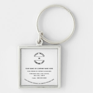 Custom personalised Blank Template 1.375" Key Ring