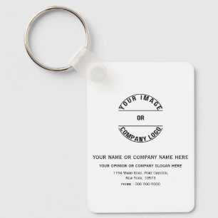 Custom Personalised Blank Template 1.6" x 2.25" Key Ring