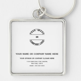 Custom Personalised Blank Template 2" l x 2" w Key Ring