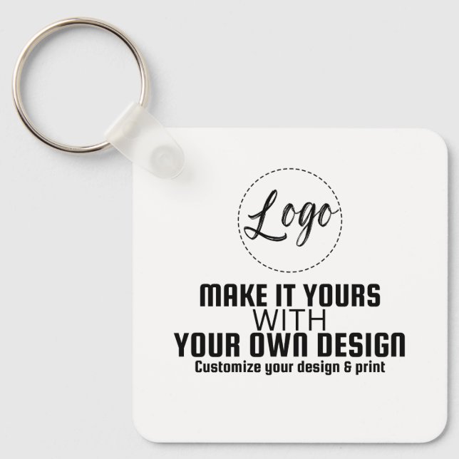 Custom Personalised Blank Template Key Ring (Front)