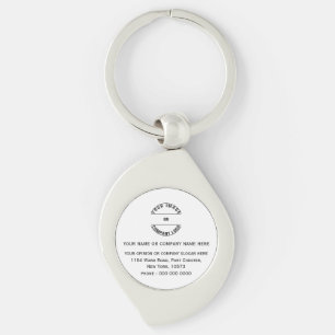 Custom Personalised Blank Template Key Ring