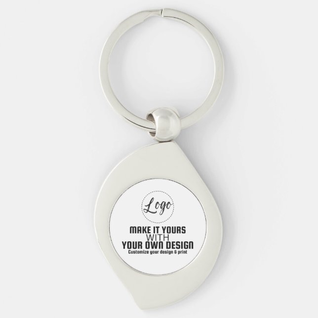 Custom Personalised Blank Template Key Ring (Front)