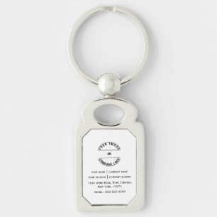Custom Personalised Blank Template Key Ring