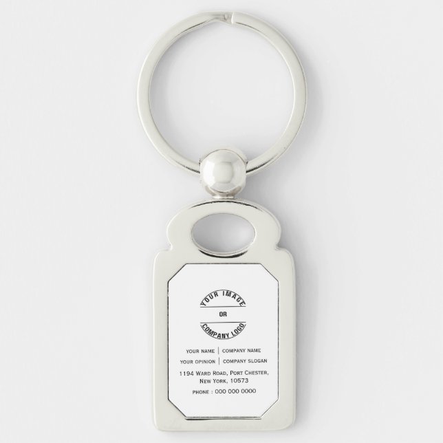 Custom Personalised Blank Template  Key Ring (Front)