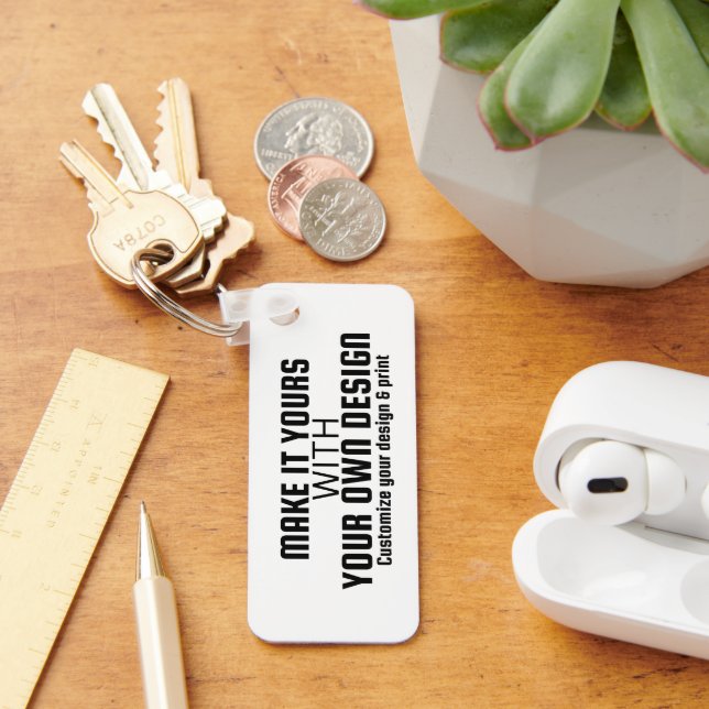 Custom Personalised Blank Template Key Ring (Desk)