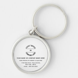 Custom Personalised Blank Template Key Ring
