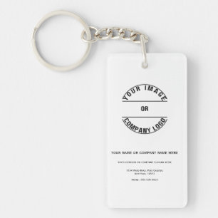 Custom Personalised Blank Template Key Ring