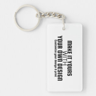 Custom Personalised Blank Template Key Ring
