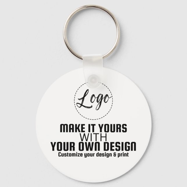 Custom Personalised Blank Template Key Ring (Front)