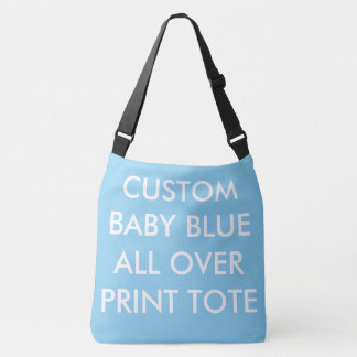 Custom Personalised BLUE ALL OVER PRINT TOTE BAG