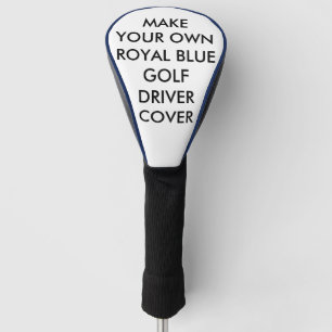Custom Personalised Blue Golf Driver Club Cover