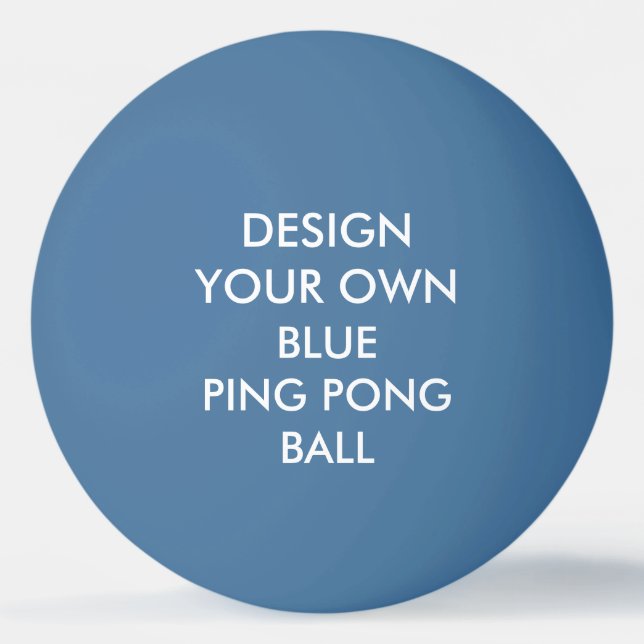Custom Personalised BLUE Ping Pong Ball (Front)